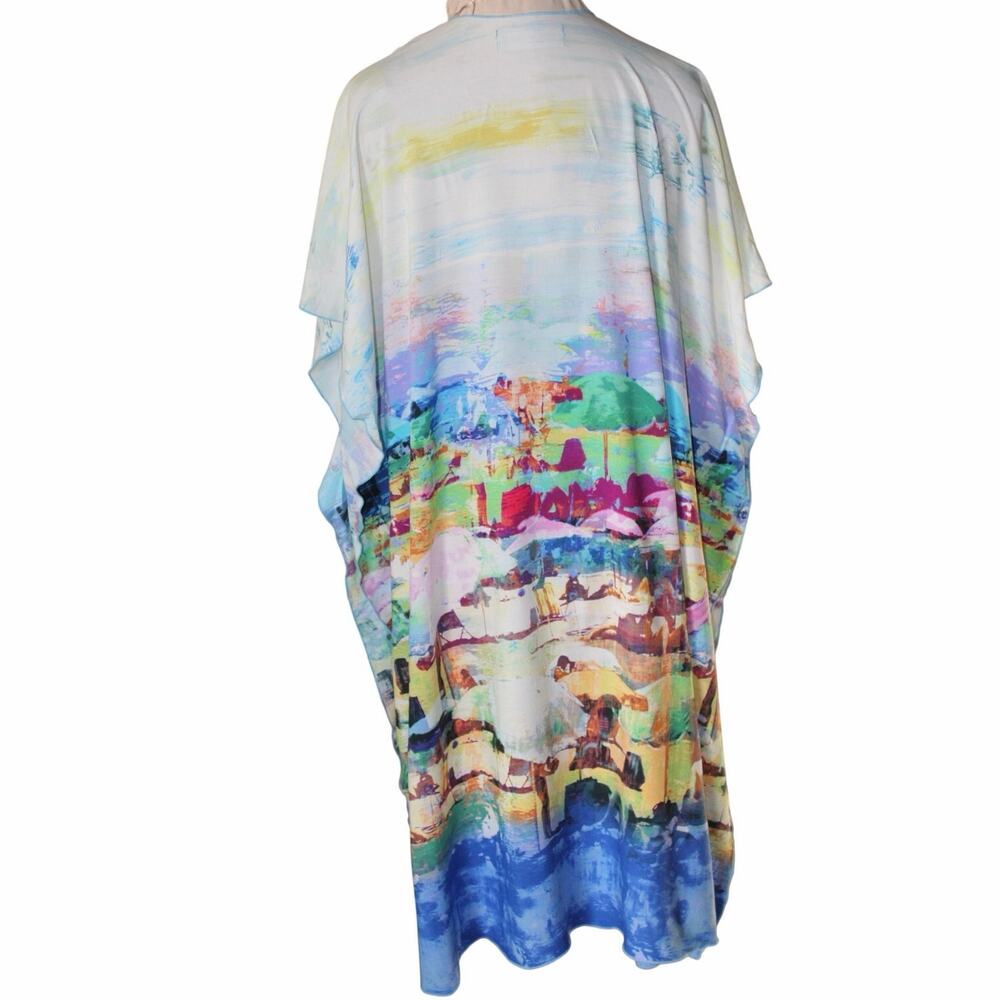 Jams World Kimono Duster | Made in Hawaii | Abstract Art Print | One Size - Picture 2 of 5